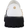 image:imageKarl Lagerfeld Womens Gaston Lug Sole Loafer with Pin EmbellishmentsBright White