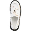 image:imageKarl Lagerfeld Womens Gaston Lug Sole Loafer with Pin EmbellishmentsBright White