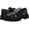 image:imageKarl Lagerfeld Womens Gaston Lug Sole Loafer with Pin EmbellishmentsJet Black
