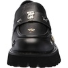 image:imageKarl Lagerfeld Womens Gaston Lug Sole Loafer with Pin EmbellishmentsJet Black