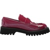 image:imageKarl Lagerfeld Womens Gaston Lug Sole Loafer with Pin EmbellishmentsRed Plum