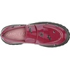 image:imageKarl Lagerfeld Womens Gaston Lug Sole Loafer with Pin EmbellishmentsRed Plum