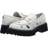 image:imageKarl Lagerfeld Womens Gaston Lug Sole Loafer with Pin EmbellishmentsSoft White