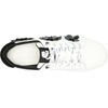 image:imageKarl Lagerfeld Womens Georgia Sneaker with Flower EmbellishmentsBright WhiteBlack