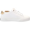 image:imageKarl Lagerfeld Womens Georgia Sneaker with Flower EmbellishmentsBright WhiteGold