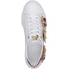 image:imageKarl Lagerfeld Womens Georgia Sneaker with Flower EmbellishmentsWhiteMulti