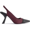 image:imageKarl Lagerfeld Womens Kinsely Evening Pointed Toe Slingback PumpWineBlk