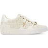 image:imageKarl Lagerfeld Womens Mablyn Lace Up Sneaker with Logo EmbellishmentsCream