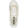 image:imageKarl Lagerfeld Womens Mablyn Lace Up Sneaker with Logo EmbellishmentsCream