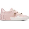 image:imageKarl Lagerfeld Womens Mablyn Lace Up Sneaker with Logo EmbellishmentsLight Blush