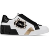 image:imageKarl Lagerfeld Womens Madisyn Slip on Sneaker with Studded Choupette DetailBright WhiteBlack