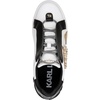 image:imageKarl Lagerfeld Womens Madisyn Slip on Sneaker with Studded Choupette DetailBright WhiteBlack
