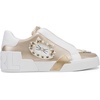 image:imageKarl Lagerfeld Womens Madisyn Slip on Sneaker with Studded Choupette DetailWhite GoldBright White