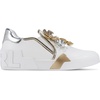 image:imageKarl Lagerfeld Womens Maude Fleur Slip on SneakerBright WhtiteSilver