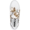 image:imageKarl Lagerfeld Womens Maude Fleur Slip on SneakerBright WhtiteSilver