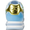 image:imageKarl Lagerfeld Womens Meade Lace Up Sneaker with Karl HeadBaltic BlueLime
