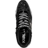 image:imageKarl Lagerfeld Womens Meade Lace Up Sneaker with Karl HeadBlack