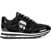 image:imageKarl Lagerfeld Womens Meade Lace Up Sneaker with Karl HeadBlack