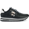 image:imageKarl Lagerfeld Womens Meade Lace Up Sneaker with Karl HeadBlackWhite