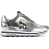 image:imageKarl Lagerfeld Womens Meade Lace Up Sneaker with Karl HeadPewter