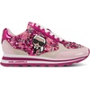 image:imageKarl Lagerfeld Womens Meade Lace Up Sneaker with Karl HeadPinkLight Blush