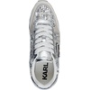 image:imageKarl Lagerfeld Womens Meade Lace Up Sneaker with Karl HeadSilver