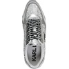 image:imageKarl Lagerfeld Womens Meade Lace Up Sneaker with Karl HeadSilver Sequins