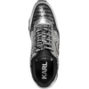 image:imageKarl Lagerfeld Womens Meade Lace Up Sneaker with Karl HeadSilverBlack