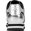 image:imageKarl Lagerfeld Womens Meade Lace Up Sneaker with Karl HeadSilverBlack