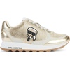 image:imageKarl Lagerfeld Womens Meade Lace Up Sneaker with Karl HeadWhite Gold