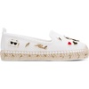 image:imageKarl Lagerfeld Womens Michaela Slip on Espadrille Sandal with PinsBright White Mesh