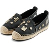 image:imageKarl Lagerfeld Womens Michaela Slip on Espadrille Sandal with PinsLight Black