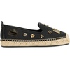 image:imageKarl Lagerfeld Womens Michaela Slip on Espadrille Sandal with PinsLight Black
