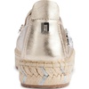 image:imageKarl Lagerfeld Womens Michaela Slip on Espadrille Sandal with PinsShiny White Gold