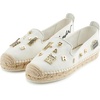 image:imageKarl Lagerfeld Womens Michaela Slip on Espadrille Sandal with PinsWhite