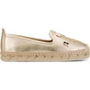 image:imageKarl Lagerfeld Womens Michaela Slip on Espadrille Sandal with PinsWhite Gold