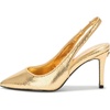 image:imageKarl Lagerfeld Womens Rosalyn Pointed Toe Slingback PumpGold