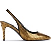 image:imageKarl Lagerfeld Womens Rosalyn Pointed Toe Slingback PumpGoldBlack