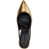 image:imageKarl Lagerfeld Womens Rosalyn Pointed Toe Slingback PumpGoldBlack
