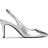 image:imageKarl Lagerfeld Womens Rosalyn Pointed Toe Slingback PumpSilver