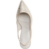image:imageKarl Lagerfeld Womens Rosalyn Pointed Toe Slingback PumpWhite Gold