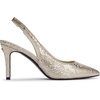 image:imageKarl Lagerfeld Womens Rosalyn Pointed Toe Slingback PumpWhite Gold