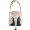 image:imageKarl Lagerfeld Womens Rosalyn Pointed Toe Slingback PumpWhite Gold