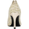 image:imageKarl Lagerfeld Womens Royale Pointed Toe Dress PumpCreamGold