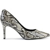 image:imageKarl Lagerfeld Womens Royale Snake Textured Dress PumpBlackWhite