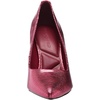 image:imageKarl Lagerfeld Womens Royale Snake Textured Dress PumpRed Plum