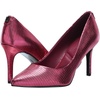 image:imageKarl Lagerfeld Womens Royale Snake Textured Dress PumpRed Plum