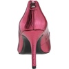 image:imageKarl Lagerfeld Womens Royale Snake Textured Dress PumpRed Plum