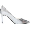 image:imageKarl Lagerfeld Womens Royale Snake Textured Dress PumpSilver