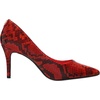 image:imageKarl Lagerfeld Womens Royale Snake Textured Dress PumpVermillon